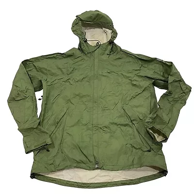 Vintage Mens Eastern Mountain Sports Rain Coat Medium Soft Shell Full Zip Jacket • $41.88