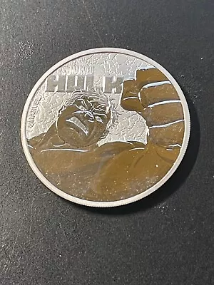 2019 Tuvalu $1 Marvel Hulk  1 Oz .999 Silver Coin • $52.99