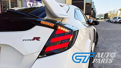 MUGEN Style Smoke LED Tail Lights For 16-21 Honda Civic FK7 TYPE R FK8 Taillight • $499