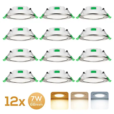 £3.86 • Buy 12Pack 68mm LED Dimmable Downlight Ultra Slim Recessed Ceiling Lights Spotlights