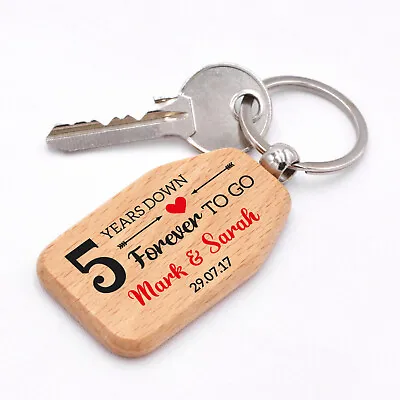 Wooden 5th Anniversary Gifts Wood Wedding Anniversary 5 Years Married Husband • £6.99