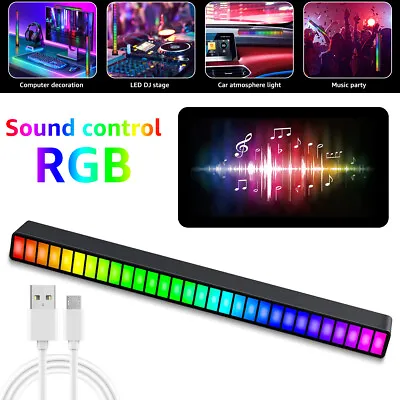 Voice-Activated Lights Pickup Music Sound Control Colorful LED RGB LOT Plug In • $7.49