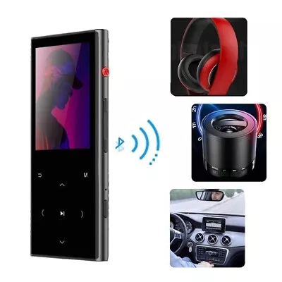 Portable 8GB MP3 Player With Bluetooth Touch Button Voice Recorder FM Radio • £16.99