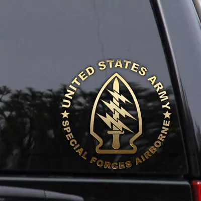 Army Special Forces Airborne Decal Sticker Vinyl Military Window Wall Laptop • $7.95