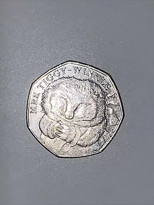 Mrs Tiggy Winkle Collectors 50 Pence Coin • £1