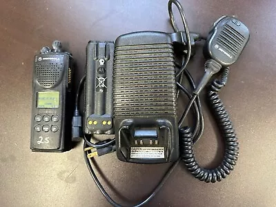 MOTOROLA XTS3000 RADIO 450 To 512 UHF WITH CHARGER MIC AND EXTRA BATTERY USED • $100