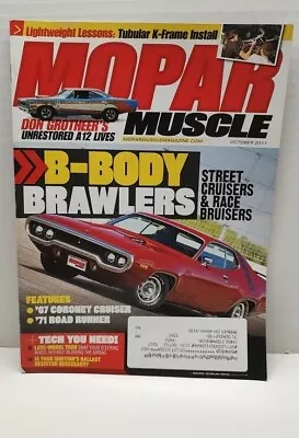 Mopar Muscle Magazine Oct 2011 Don Grotheers Unrestored A12 Plymouth 67 Coronet • $7.98