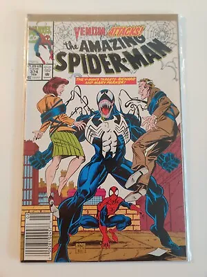 The Amazing Spider-Man #373/#374 SET VENOM ATTACKS/ MARVEL COMICS 1992 NM  • $35.99