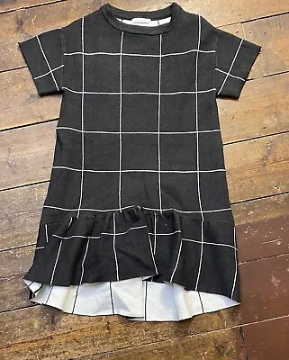 £5 • Buy Zara Knitwear Girls Checked Dress Age 9 Years Fancy Collection Party