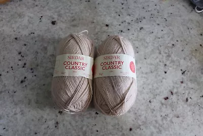 100g Sirdar Country Classic 4ply Yarn 50% Wool 50% Acrylic Oat Beige  • £1.50