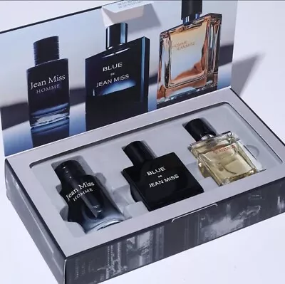 Jean Miss Eau De Parfum Fragrance Cologne For Men 3pcs Set 30ml Luxury Perfume  • £18.99