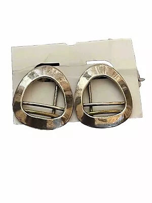 Vintage Sterling Silver Earrings 925 Mexico Brutalist  • $25