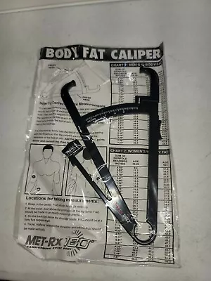 Met-Rx 180 Body Fat Caliper Slim Health Measure Chart Tester Caliper Analyze EUC • $7.99