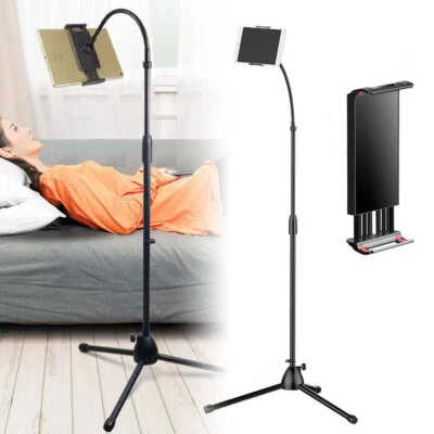 £12.98 • Buy Tripod Floor Stand Holder Adjustable Gooseneck For IPad IPhone Tablet Universal