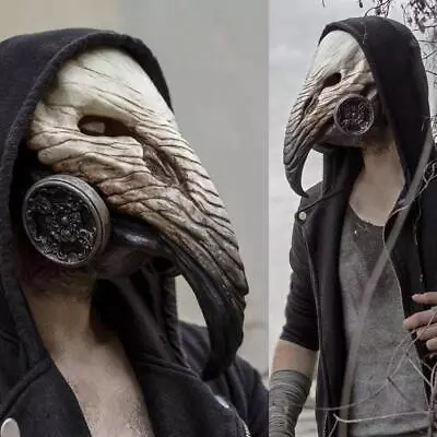 New Steampunk Plague Doctor Bird Latex Mask Punk Beak Halloween Cosplay T2P3 • $26.68