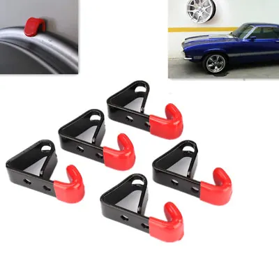 5Pcs Car Wheel Shop Stand Holder Tire Wheel Hub Hanging Hook Rack Wall Mounted • $19.85