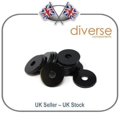 Black Nylon 66 / Plastic Penny Washers • £1.45