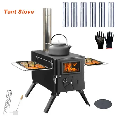 Outdoor Camping Tent Wood Stove Portable Heating Wood Burning Heating BBQ Stove  • $97.99