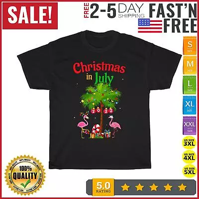 Summer Holiday Beach Vacation Christmas In July Funny Gift T Shirt Men Women NEW • $10.99