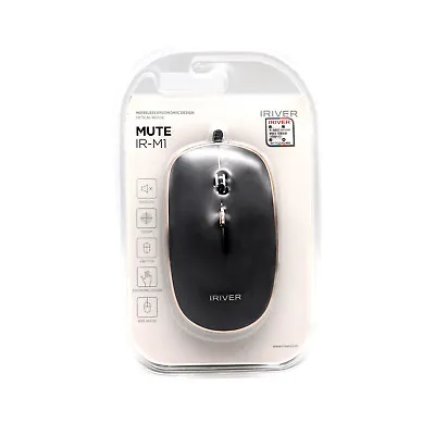 £25.19 • Buy [Iriver] IR-M1 USB Silent Quiet Anti-noise No Click Sound Optical Mouse Black