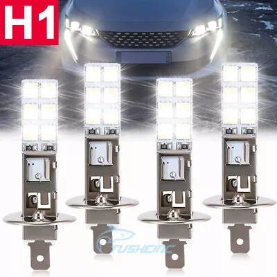 4x H1 LED Headlight Bulbs Conversion Kit High Low Beam Super Bright 6500K White • $8.69