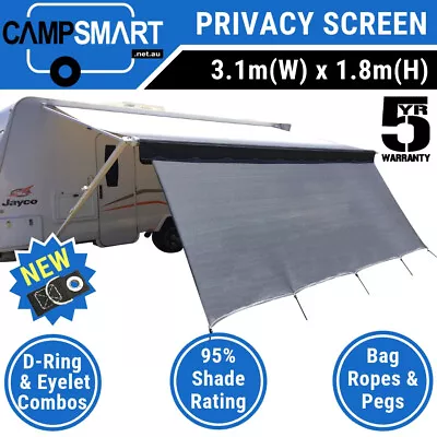 3.1m Caravan Privacy Screen Sunscreen Sun Shade To Suit 11ft Roll Out Awning • $69.95