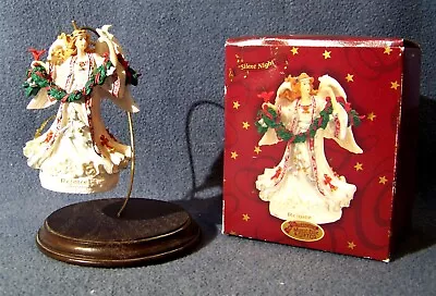 San Francisco Music Box Co - Rejoice Angel Ornament - Plays Silent Night - New • $8.93