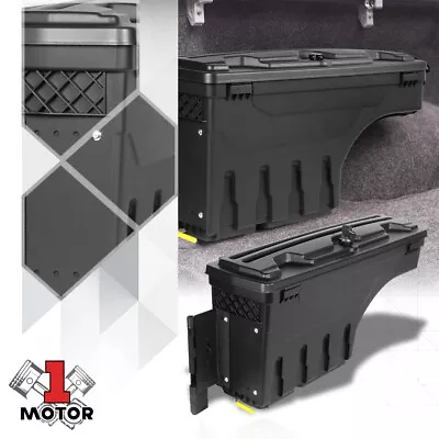 Left Side Truck Bed Wheel Well Storage Tool Box W/Lock For 07-20 Toyota Tundra • $77.77