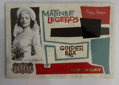 2011 Panini Americana Matinee Legends Golden Era Gene Tierney Swatch Card /49 • $20.95