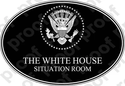 Sticker White House Situation Room Bw • $10