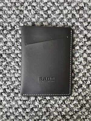 Genuine Rado Warranty Card Holder In Black Leather With White Stitching • £20