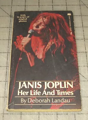 JANIS JOPLIN Her Life And Times By Deborah Landau (1971) Good- Condition PB Book • $6