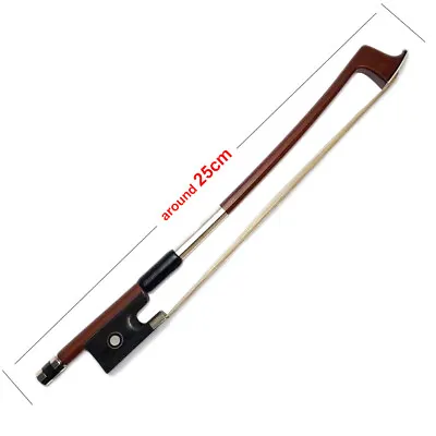 Mini Violin Bow 25cm Playable Nickel Silver Frog Violin Pocket Bow • $29.99