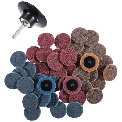 46PCS 2  Roll Lock Surface Conditioning Die Grinder Sanding Discs Set & Holder • $22.99