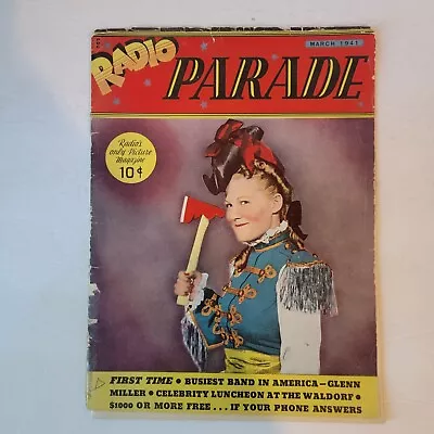 RADIO PARADE-MAR 1941-Marion Hutton Hatchet Cover Glenn Miller • $150