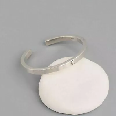 Retro Minimalist 925 Silver Cuff Bangle Moon Sun Vintage Women Bracelet • $5.77