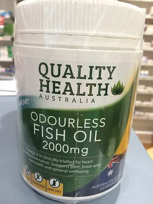FISH OIL 2000MG 200 Odourless Capsules Omega-3 100% AUSTRALIAN MADE 2000 Mg • $31.80