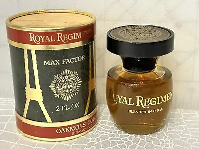 Vintage Max Factor Royal Regiment Oakmoss Cologne Men 2 Fl. With Box USA • $58