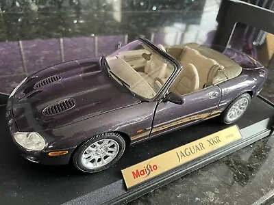 1/18 Maisto Jaguar XKR 1998 Dark Metallic Purple 31863 Mint In Box • £17.50