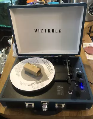 Victrola Vintage 3-Speed Bluetooth Portable Suitcase Record Player • $29.99