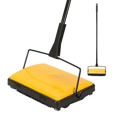 £16.19 • Buy Cleanhome Manual Carpet Sweeper Brush Cordless Rug Cleaner Duster Broom