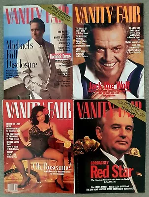 Vanity Fair Magazines Lot Of 4 (1990 1994 1995) • $19