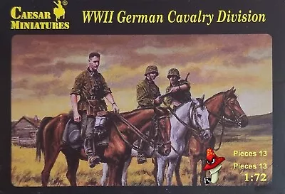 Caesar Minitures WWII German Cavalry Division 1:72 Wargames Supplied Unboxed  • £14.99