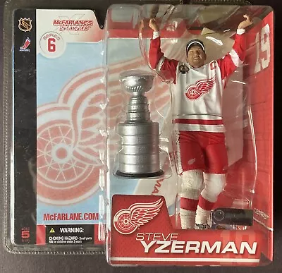 Mcfarlane Nhlseries 6 - Steve Yzerman Detroit  Red Wings With Stanley Cup • $26