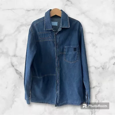 Boys Blue LANVIN Denim SHIRT Age 10 Years • £12