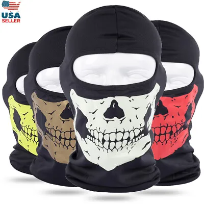 Balaclava Skull Full Face Mask UV Protection Tactical Sun Hood Ski Mask For Mens • $5.99