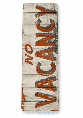 $17.61 • Buy No Vacancy 11x4 Tin Sign Home Garage Reproduction Tin Sign Rustic Hotel Motel
