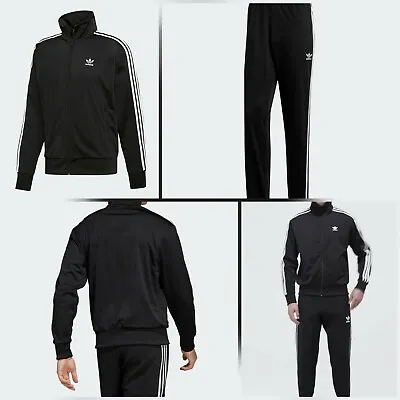 Adidas Originals Men's Firebird Track Suit Black/White US Mens Size Small • $108.90