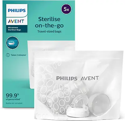 Philips Avent Microwave Steam Steriliser Bags 5-Pack SCF297/05 Packaging M... • $29.93