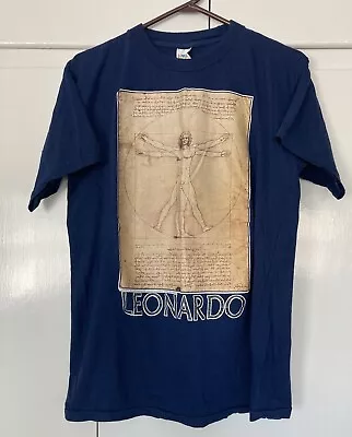 Leonardo Da Vinci Vitruvian Man T Shirt Vtg 90s Renaissance Art Single Stitch Xl • $29.99